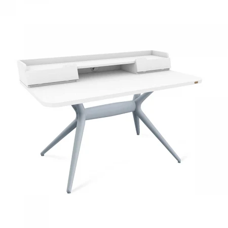 Письменный стол Sheffilton SHT-TU30-2/TT31 120/65 ЛДСП серый/белый шагрень 9866014502