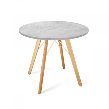 Кухонный стол Sheffilton SHT-TU9/90 ЛДСП прозрачный лак/бетон Чикаго светло-серый 7775718203