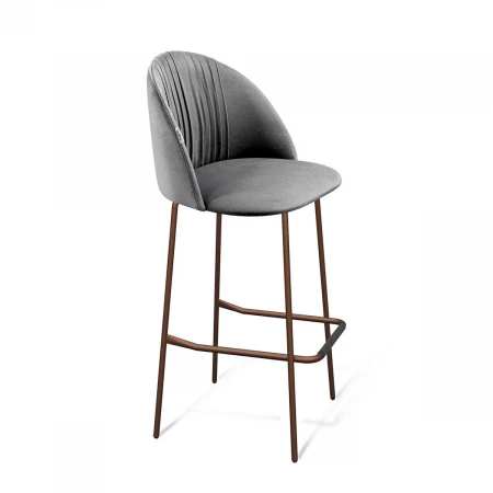 Барный стул Sheffilton SHT-ST35-1/S29 угольно-серый/медный металлик 3514032103