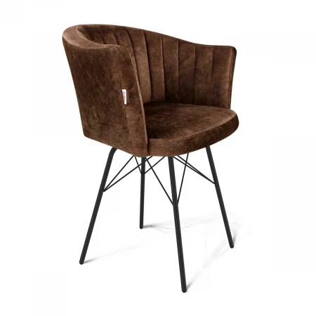 Кухонный стул Sheffilton SHT-ST42-1/S64 кофейный трюфель/черный муар 2986477201