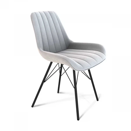 Кухонный стул Sheffilton SHT-ST37/S37 серое облако/черный муар 7770902302