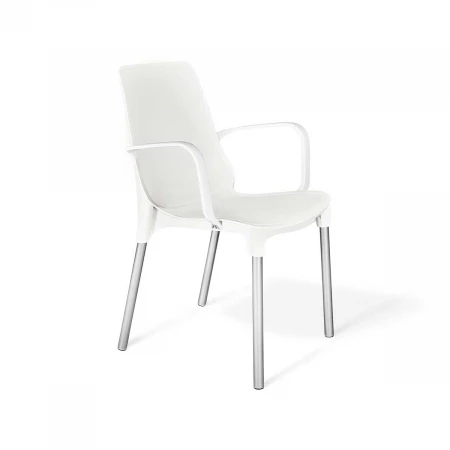 Офисный стул Sheffilton SHT-S76 белый/хром лак 3696078604