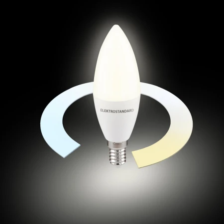 Умная лампа Свеча  LED C37 Е14 7W 3300К-6500К CCT+DIM (BLE2779) Elektrostandard a071005 Умная лампа Свеча  LED C37 Е14 7W 3300К-6500К CCT+DIM (BLE2779) Elektrostandard a071005