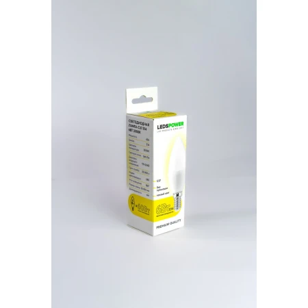 Светодиодная лампа LEDS POWER C37 E14 6Вт 3000К 006666