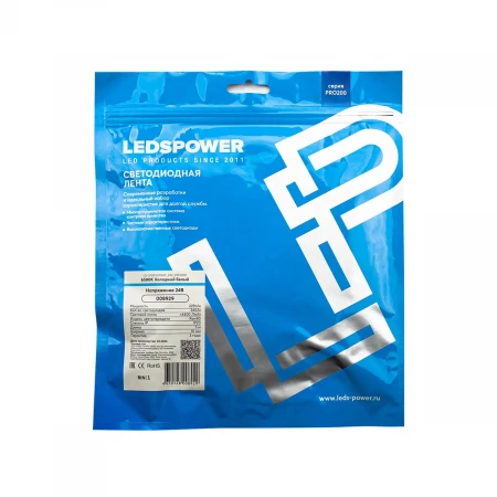 Светодиодная лента LEDS POWER 2835 240/м (22Вт/м) 24В холодная, серия ПРО200 008929 Светодиодная лента LEDS POWER 2835 240/м (22Вт/м) 24В холодная, серия ПРО200 008929