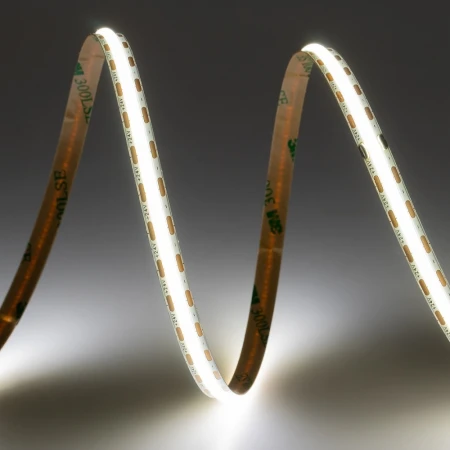 Лента светодиодная ELFLED 600COB диодов, 24В, 5м, ширина 8мм, белый нейтральный 4000-4500К ELFLED-600COB-8-nw4K-24