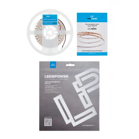 Светодиодная лента LEDS POWER 2835 64/м (6Вт/м) 24В холодная, серия ПРО140 005133 Светодиодная лента LEDS POWER 2835 64/м (6Вт/м) 24В холодная, серия ПРО140 005133