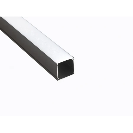 Профиль накладной LEDS POWER СПН3030 алюм. черный с призм.рассеивателем 2м 008509