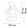 Люстра Vitaluce V2695-1/2S Люстра Vitaluce V2695-1/2S