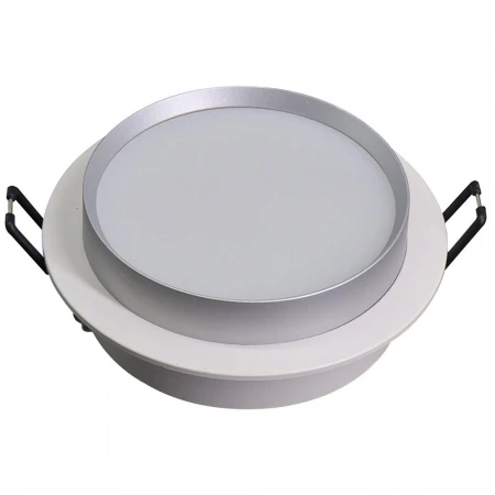 Светильник встраиваемый Feron DL507 потолочный GX53 белый + серебро круг 51353