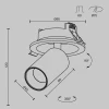 Встраиваемый светодиодный спот Maytoni Technical Ceiling Focus Led C071CL-7W4K-B