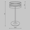Настольная лампа Maytoni Dress code MOD348TL-L14BBS3K