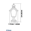 Светильник садово-парковый, 60w 230v e27 ip44 черное золото pl4013 Светильник садово-парковый, 60w 230v e27 ip44 черное золото pl4013