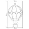 Светильник садово-парковый Feron PL3703  круглый на столб 60W 230V E27, черное золото Светильник садово-парковый Feron PL3703  круглый на столб 60W 230V E27, черное золото