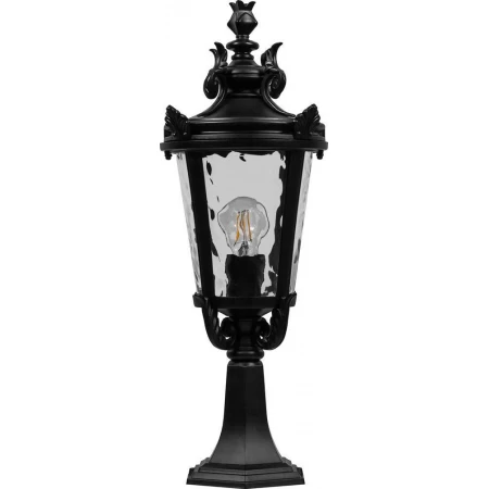 Светильник садово-парковый Feron PL4004 круглый на постамент 60W 230V E27, черный