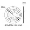 Управляемый светодиодный светильник GEOMETRIA BULB 65W R-500-CLEAR/BULB-220-IP44 с пультом ДУ Maysun Astrella Estares Управляемый светодиодный светильник GEOMETRIA BULB 65W R-500-CLEAR/BULB-220-IP44 с пультом ДУ Maysun Astrella Estares
