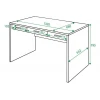 Стол письменный Домино СП-82С Стол письменный Домино СП-82С