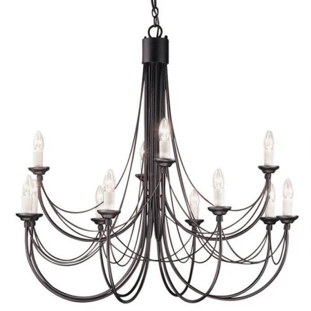 Люстра Elstead Lighting CB12 BLACK CARISBROOKE