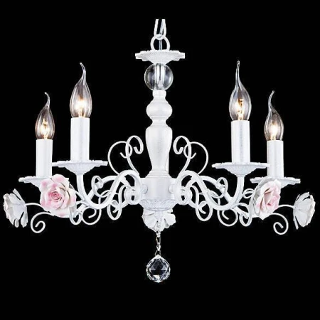 Люстра Natali Kovaltseva 11384/5C WHITE SILVER OLGA