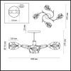 Потолочная люстра Lumion Melissa 4527/4C