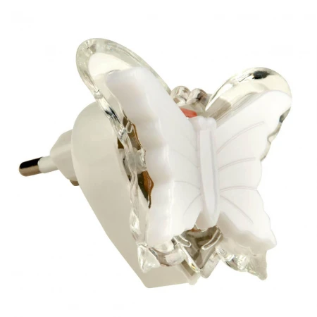 Настенный светодиодный светильник (10318) Uniel Детская серия DTL-308-Бабочка/RGB/3LED/0,5W