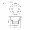 Мебельный светодиодный светильник Arlight LTM-R45WH 3W Warm White 30deg 015398 Мебельный светодиодный светильник Arlight LTM-R45WH 3W Warm White 30deg 015398