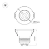 Мебельный светодиодный светильник Arlight LTM-R50WH 5W Warm White 25deg 020756 Мебельный светодиодный светильник Arlight LTM-R50WH 5W Warm White 25deg 020756