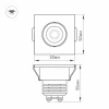 Мебельный светодиодный светильник Arlight LTM-S50x50WH 5W Day White 25deg 020758 Мебельный светодиодный светильник Arlight LTM-S50x50WH 5W Day White 25deg 020758