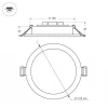 Встраиваемый светодиодный светильник Arlight DL-BL145-12W Warm White 021438 Встраиваемый светодиодный светильник Arlight DL-BL145-12W Warm White 021438