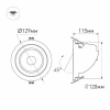 Встраиваемый светодиодный светильник Arlight LTD-Explorer-R130-20W Warm3000 024031 Встраиваемый светодиодный светильник Arlight LTD-Explorer-R130-20W Warm3000 024031