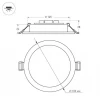 Встраиваемый светодиодный светильник Arlight DL-BL180-18W Warm White 021441 Встраиваемый светодиодный светильник Arlight DL-BL180-18W Warm White 021441