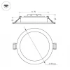 Встраиваемый светодиодный светильник Arlight DL-BL90-5W White 021430