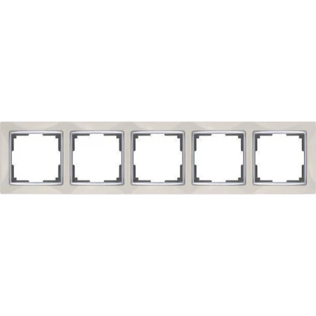 Рамка на 5 постов snabb слоновая кость